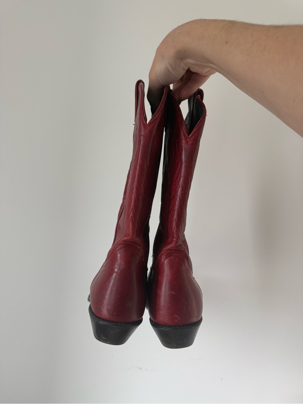 Vintage Code West Red Cowboy Boots - Picture 3 of 8